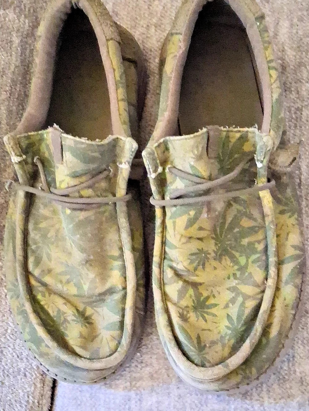 Heydude Camo daze Slip-On Shoes Green & Brown US 12